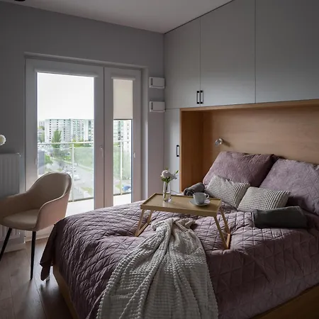 Apartamento W Stylu Feng Shui Na 10 Pietrze Z Widokiem, Bezplatny Parking, Nowy Budynek, Dostep Na Kod Łódź