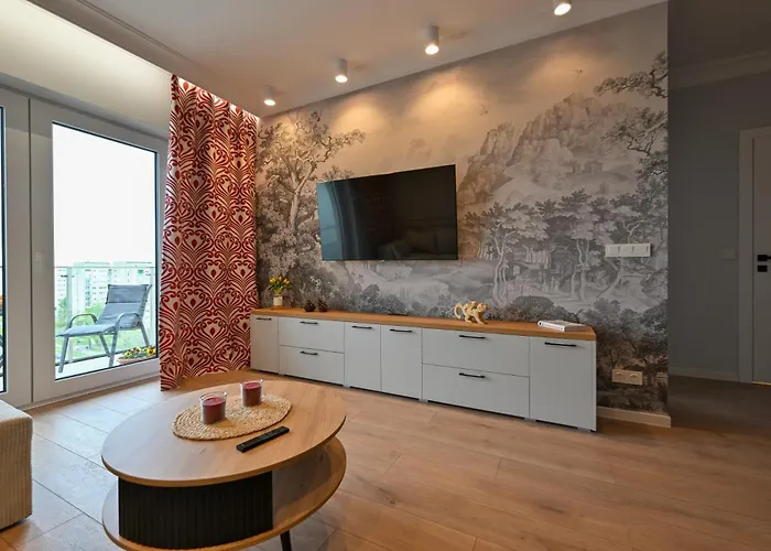 Lägenhet W Stylu Feng Shui Na 10 Pietrze Z Widokiem, Bezplatny Parking, Nowy Budynek, Dostep Na Kod Łódź